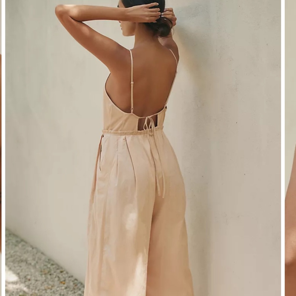 By Anthropologie High Tide Wide-Leg One-Piece Jumpsuit Size XS - Picture 4 of 16